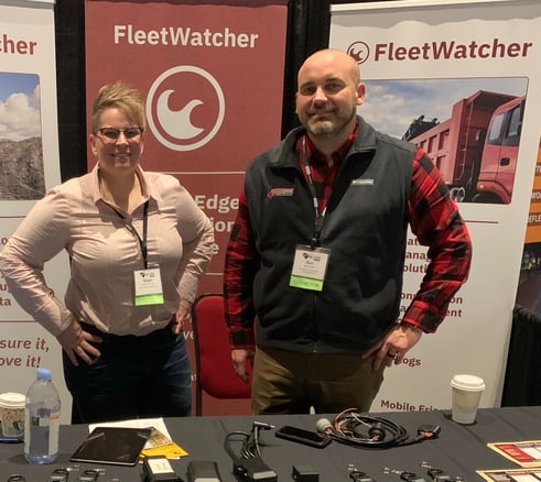 FleetWatcher personnel at SCAPA conference exhibit